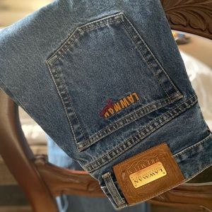 Vintage high waisted blue jeans